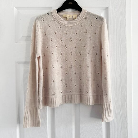 Inhabit Cashmere Pointelle Crew Neck, size XS - Picture 1 of 10